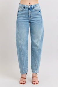 Perfect Touch Barrel Leg Jeans