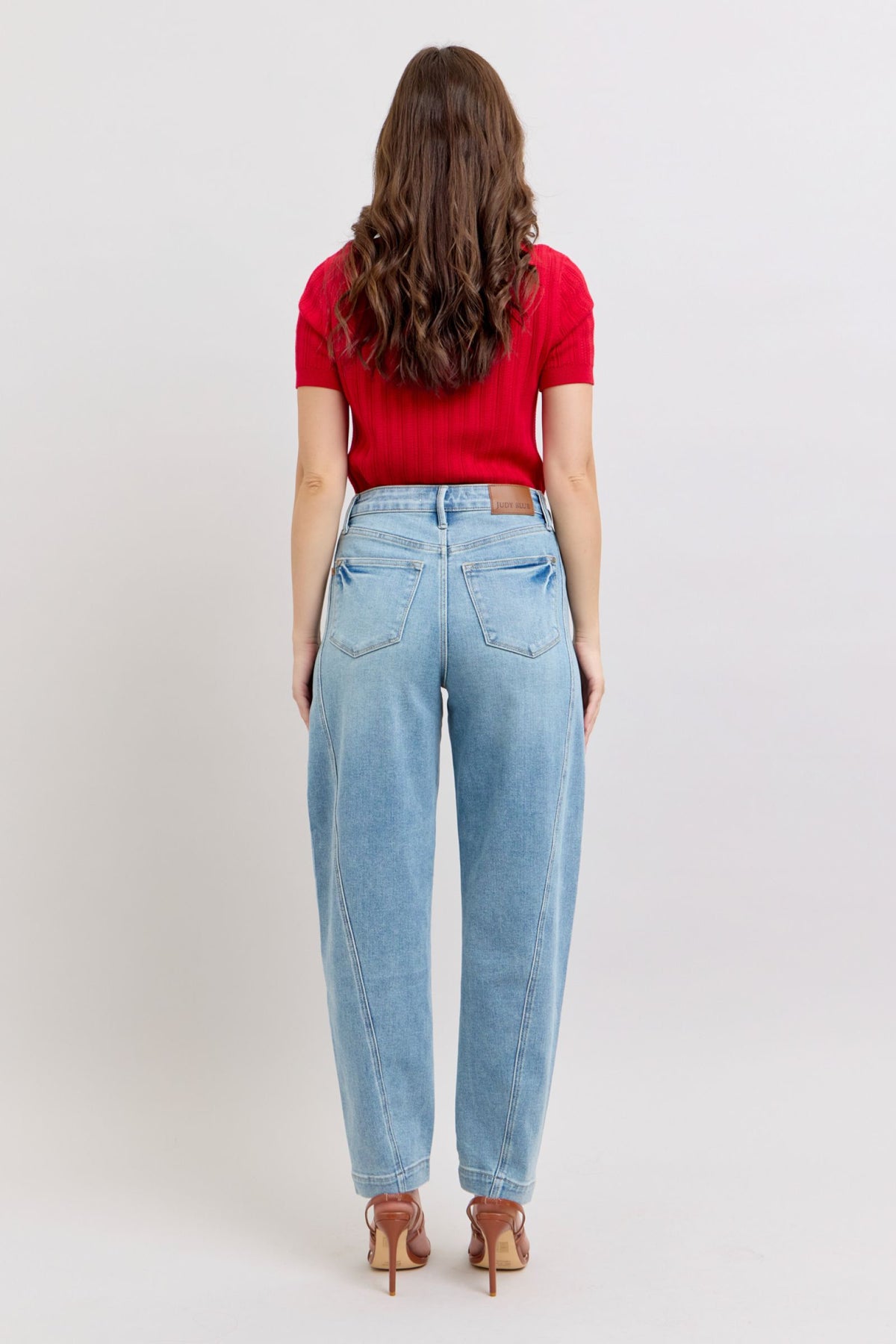 Perfect Touch Barrel Leg Jeans