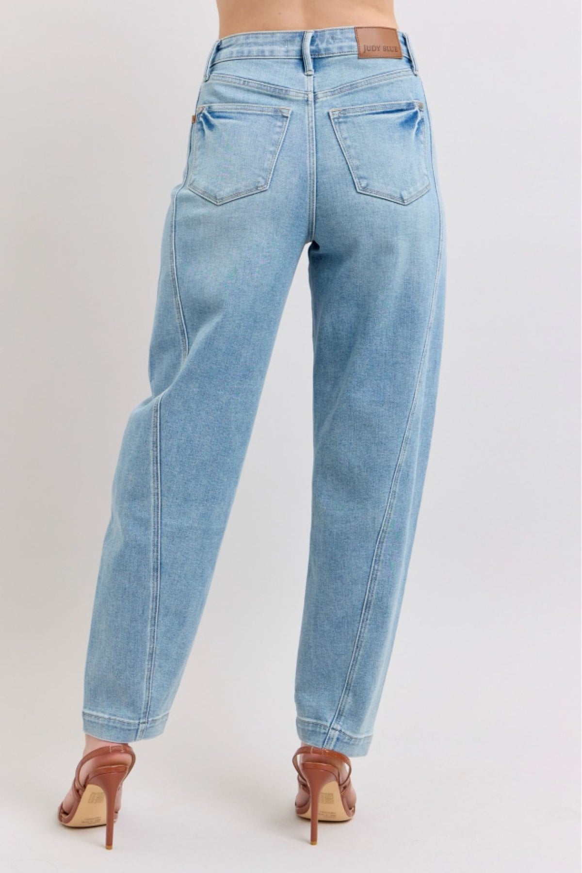 Perfect Touch Barrel Leg Jeans