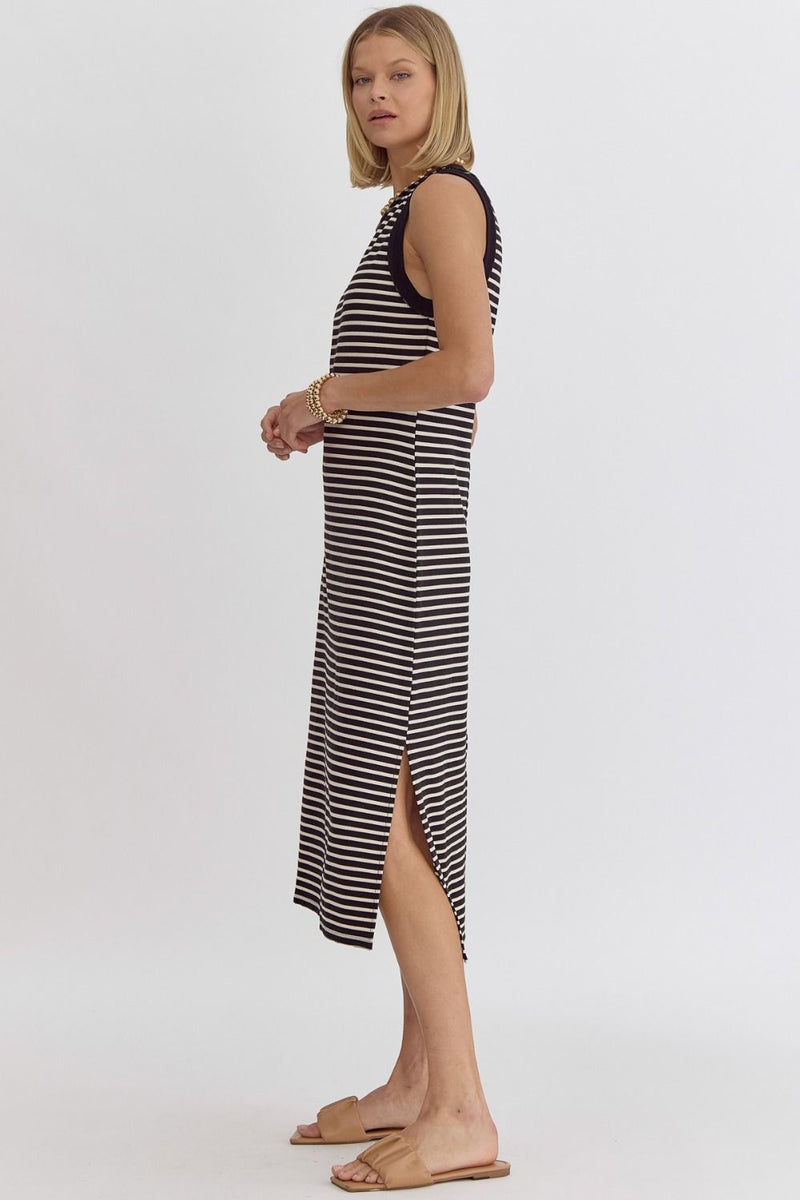 Brittany Striped Midi Dress