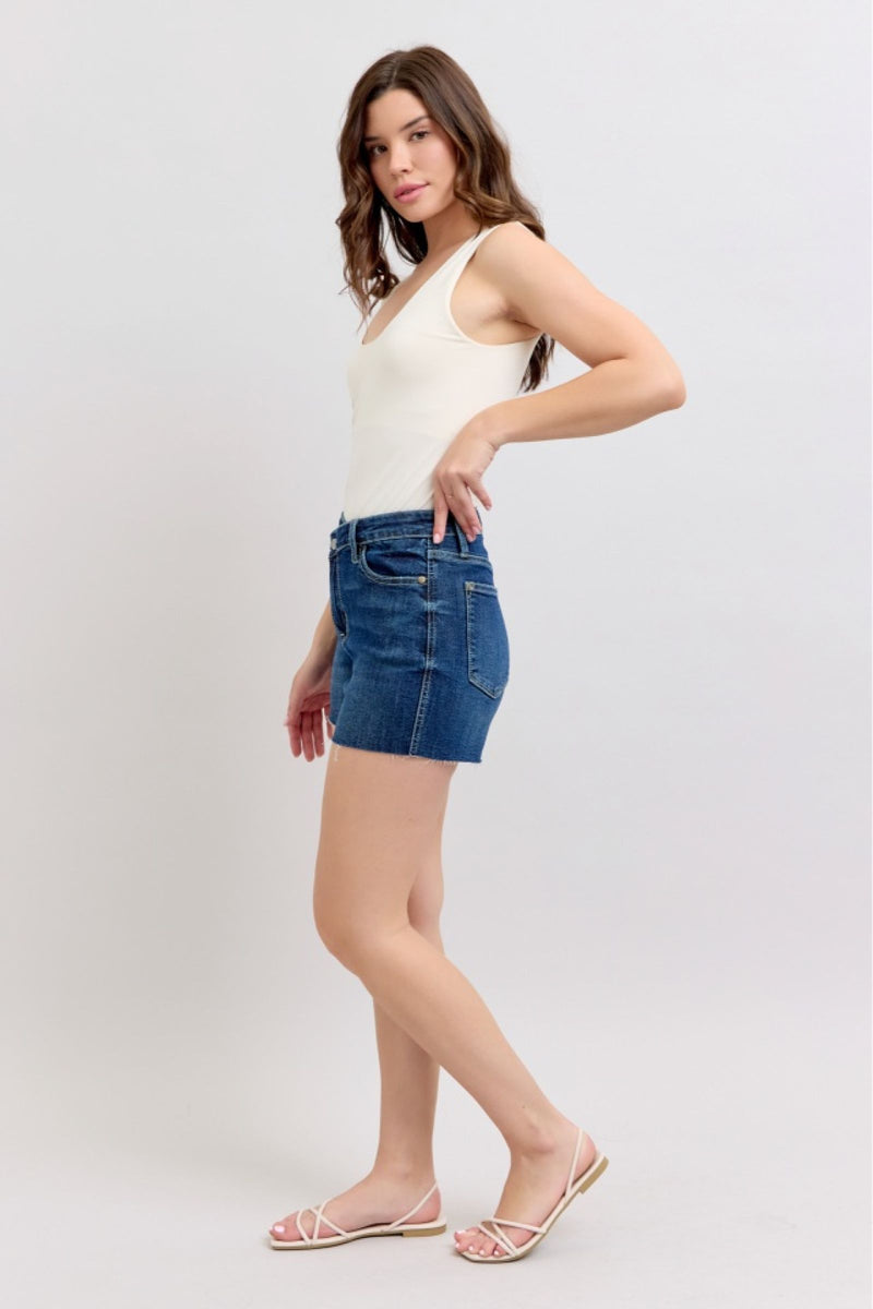 Crossin’ It Denim Shorts